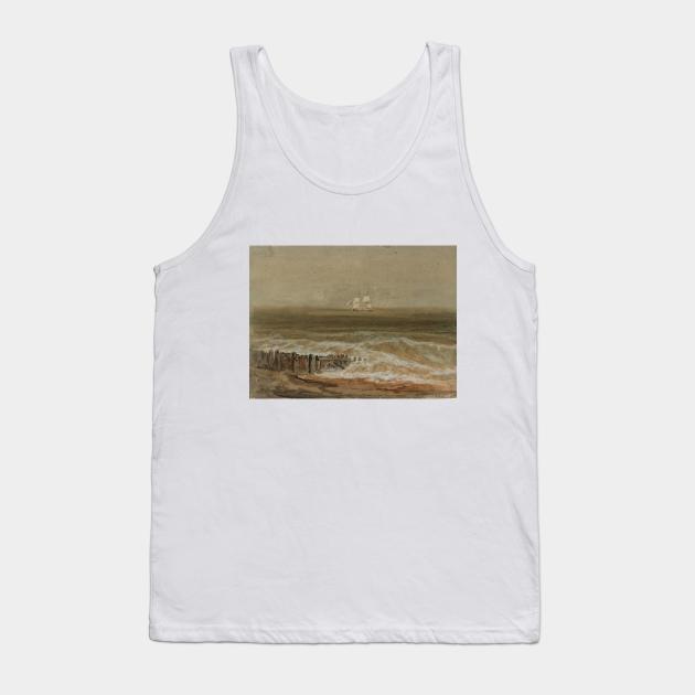 A Two-Masted Sailing Ship Seen from the Shore, A Groyne in the Foreground, 1796-97 Tank Top by Art_Attack